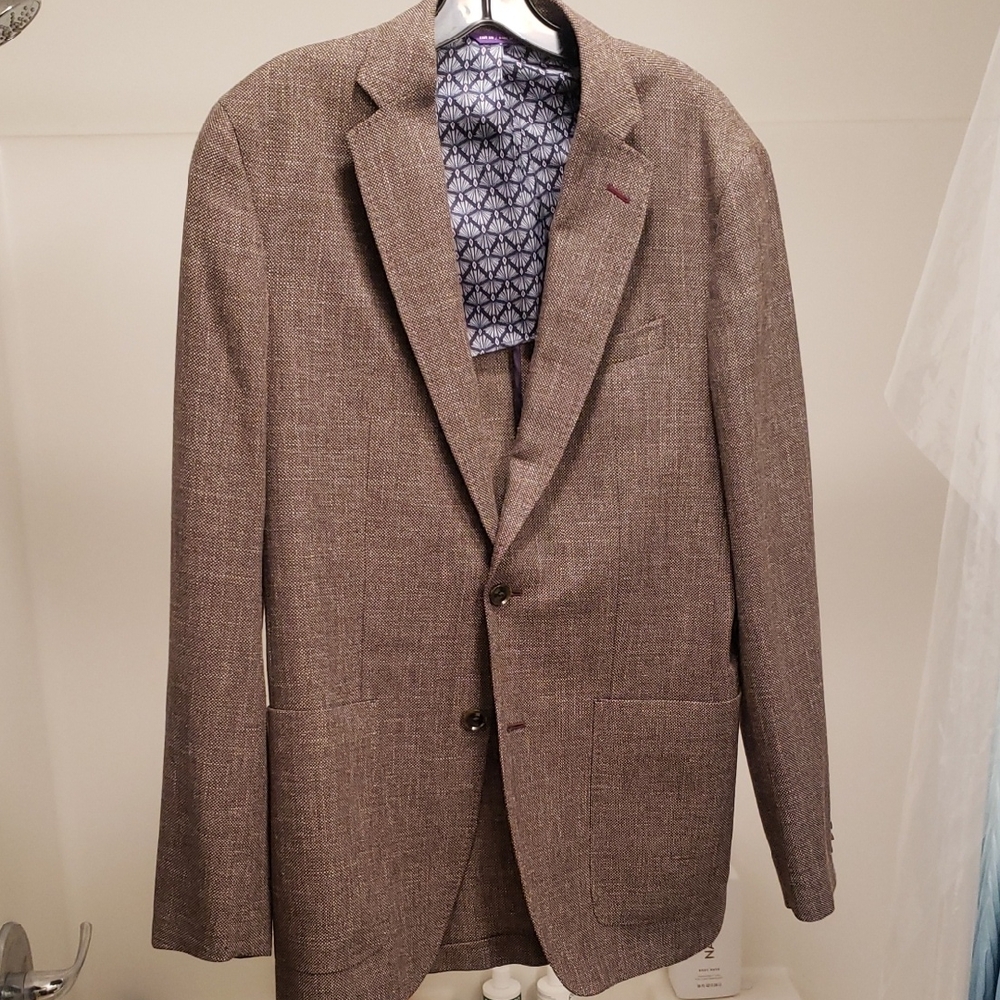 Ted Baker Brown Textured Blazer